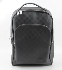 Pre-owned Louis Vuitton Coated Canvas Backpacks Graphite Damier Avenue Backpack