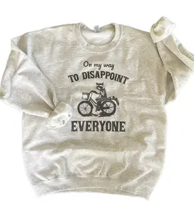 On My Way to Disappoint Everyone Sweatshirt or Tee on Ash Gray