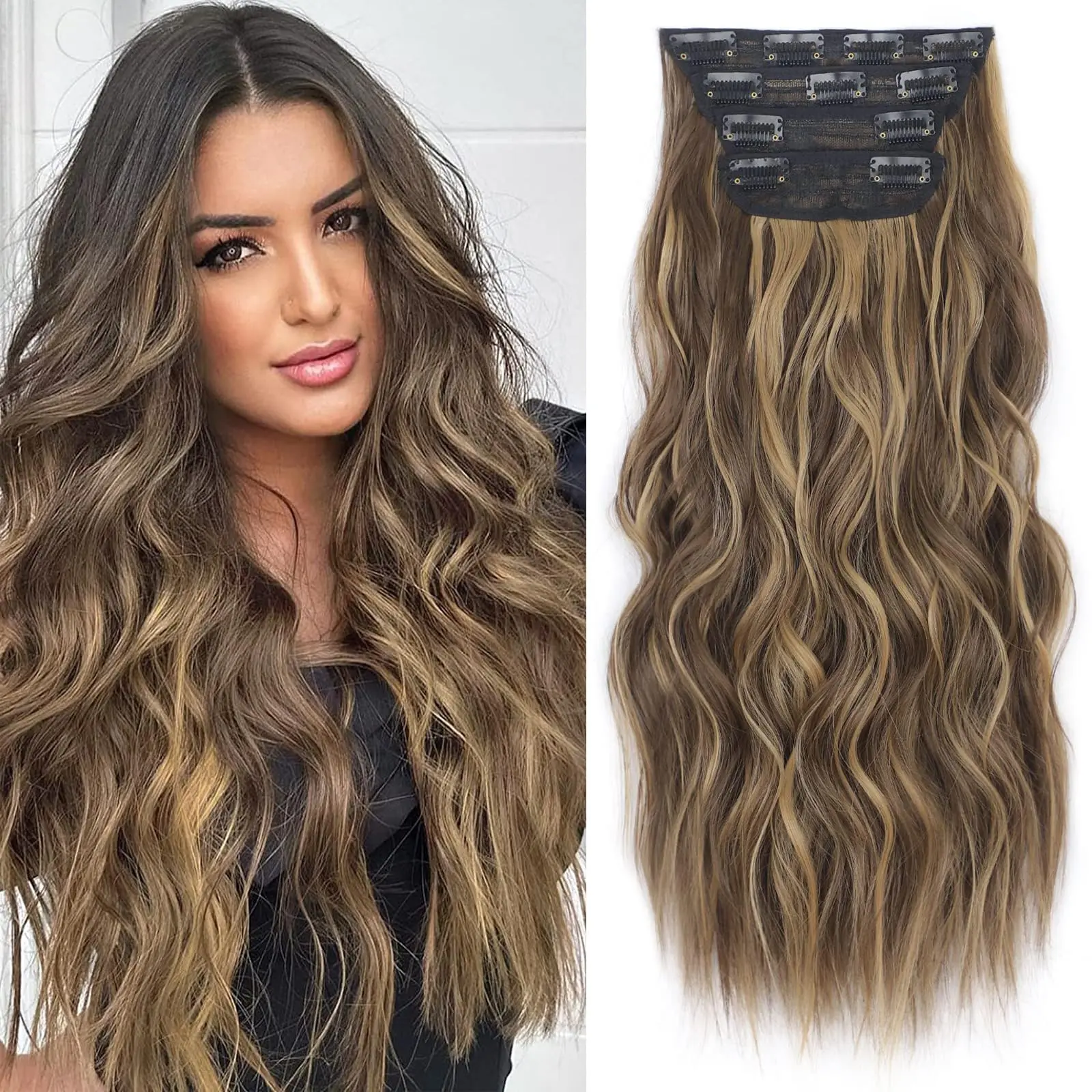 light brown mix natural blonde