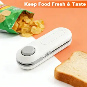 【Lock in Freshness, Preserve Vitality】2-in-1 Mini Handheld Heat Sealer for Plastic & Food Bags | 2-Sec Ultra-Fast Sealing to Lock Snacks & Fruits Fresh | Travel-Ready Portable Design | Valentine’s Day Essential Gift Idea for Him & Her