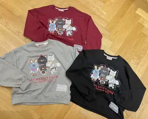 Autumn-Winter Alpaca Print Sweatshirt