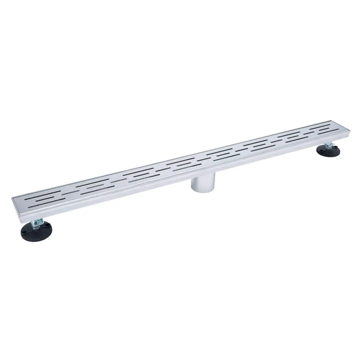 212 MAIN 24 in. Chrome Finish Stainless Steel Linear Shower Drain - Bathroom Fixture Accessories with Adjustable ft., Easy Unclogging Design, Included Adapter