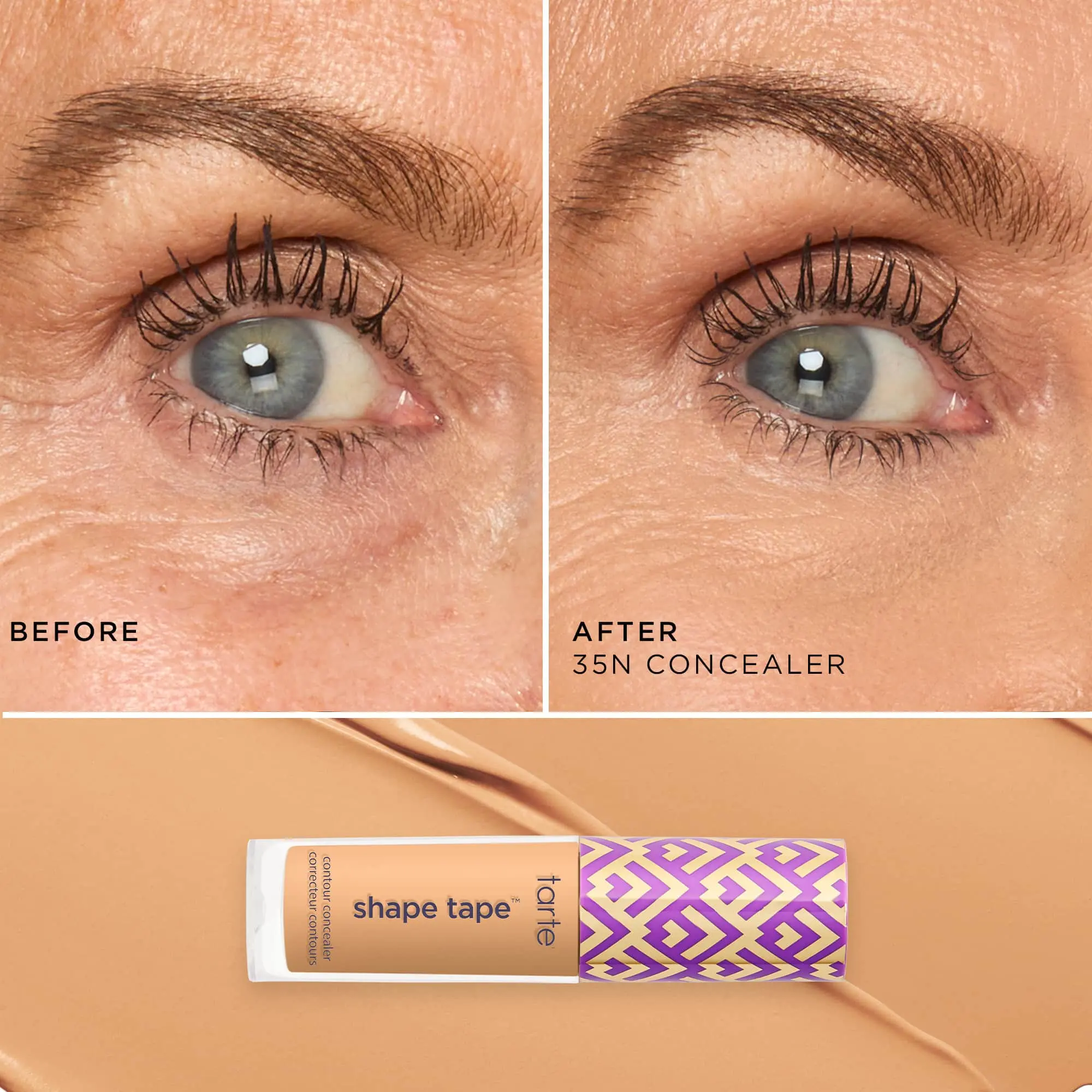 35N + medium-tan peach