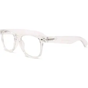 White Clear Reading Glasses - Comfortable Stylish Simple Readers Magnification