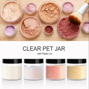 Transparent Plastic Round Container, 250ML Food Storage Jar with Lid, Wide Mouth Cosmetic & Spice Canister, Modern Organizer, Food Containers