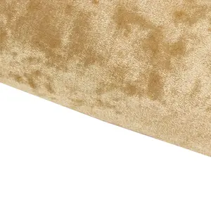 65"x5 Yards Champagne Crushed Velvet Fabric Bolt, DIY Craft Fabric Roll