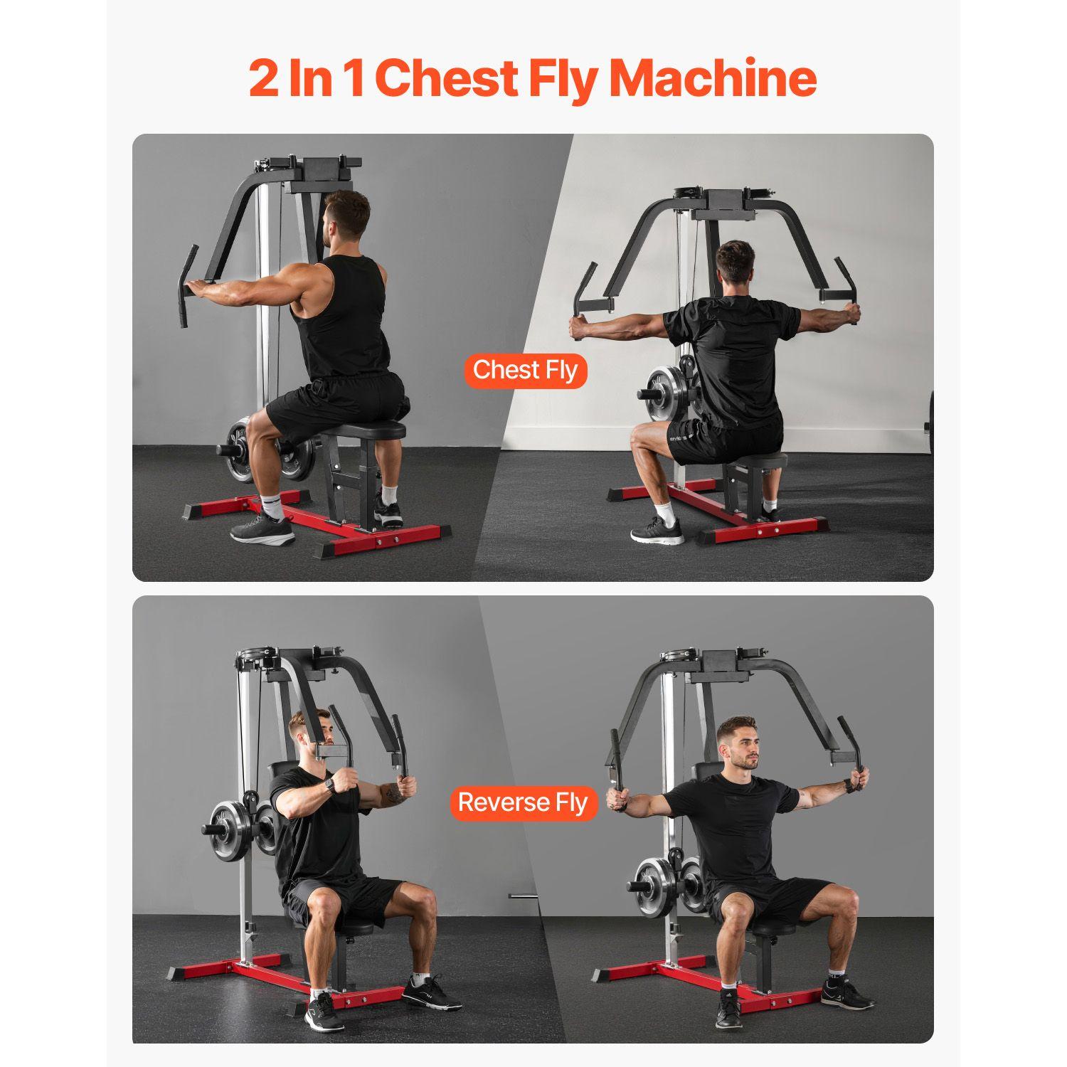 Chest Fly Machine, Upper Body Specialty Machine for Home Gym, Adjustable Fly and Reverse Delt Machine, for Chest, Back, Pectoral, Rear Deltoid and Shoulder Workouts, Hold up to 450LBS