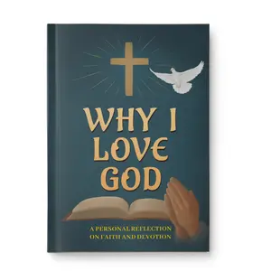 Why I Love God – Guided Christian Journal with 30 Faith Prompts, Devotional Writing Book, Spiritual Gift for Prayer & Reflection