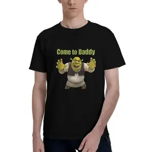 Men's Shrek Daddy Classic T-Shirt | Vintage Style "Come to Dad" Pattern, Father's Day Gift