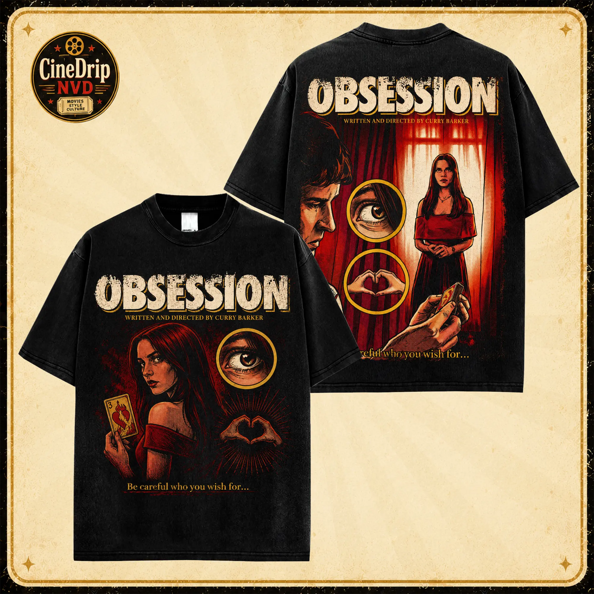 Obsession Movie Nikki Freeman Graphic T-Shirt, Made in USA, 100% Cotton, Supernatural Horror Merch Inspired Tee, Freaky Nikki Dark Romance Shirt, Gift for Thriller Movie Fans, Horror Lovers and Spooky Style Fans