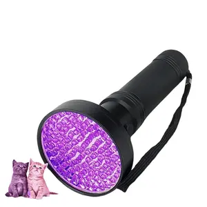 UV Ultraviolet Light 100 LED Flashlight BlackLight 395nM Inspection Lamp Torch