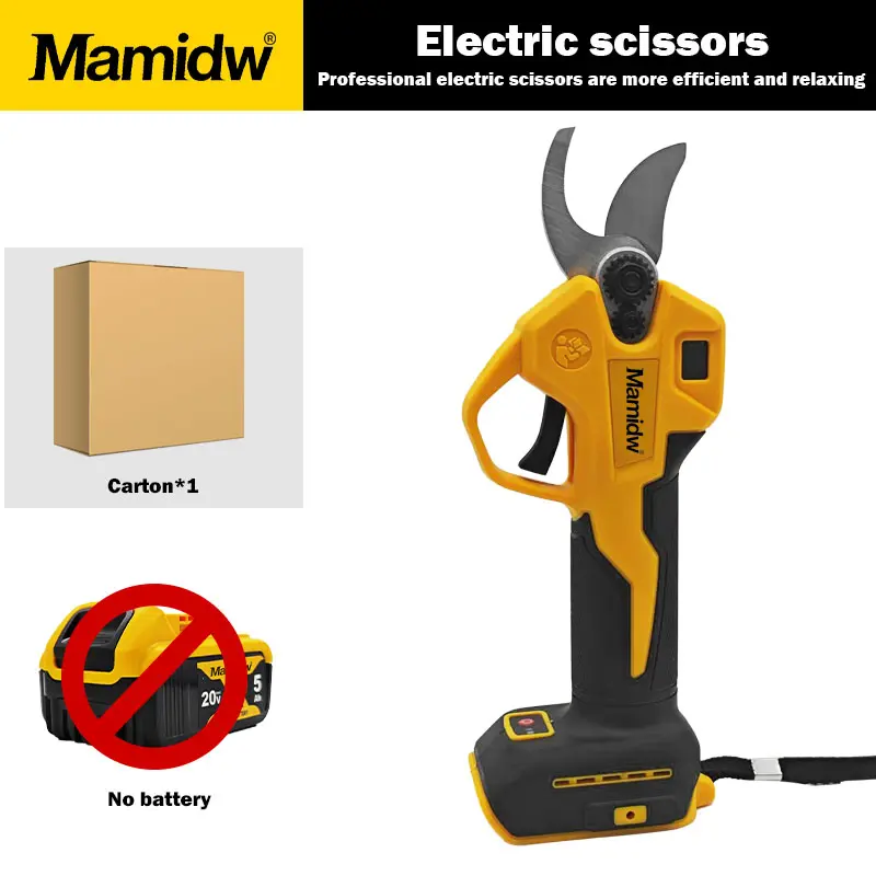 Cordless Electric Pruning Shears, SK5 Blade Cuts up to 1.2" Branches, LCD Display, Fits DeWalt 20V MAX (Tool Only)