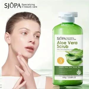 SJOPA Aloe Vera Scrub 10.58 Oz – Deep Cleansing & Exfoliating Body Scrub with Aloe Vera Essence,Scrubs & Peels, Helps Odor, Unisex, Suitable for All Body UseBody Hydrating Soothing