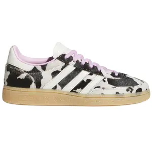 Adidas Handball Spezial Cow Print Bliss Lilac Women's Sneaker KJ0090 Authentic Original Calf Animal Print Black White Athletic Sports Trainer Comfortable Everyday Wear Fashion Unisex Shoe for Girls