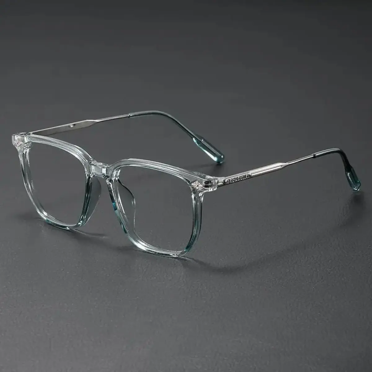 Unisex Blue Light Glasses - TR90 Lightweight Square Frame Plastic Blue-Tinted Non-Prescription Eyewear for Computer Use, Daily Wear, Plastic Non-Prescription Glasses, Blue-Tinted Non-Prescription Glasses