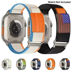 Nylon Watch Band (Band Only), Replacement Watch Band for Apple Watch Ultra Band 49mm 44mm 45mm 42mm, Smart Watch Accessories, Smart Watch Straps, Wearable