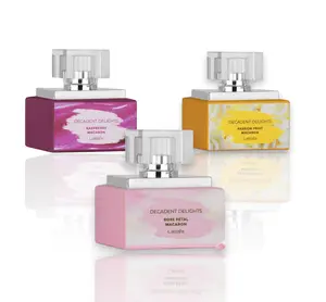 Lattafa Decadent Delights Multi-Pack Eau De Parfum (EDP Fragrance) 50 ML Unisex Fruity Sweet Floral Perfume with Rose Petal, Lychee, Passion Fruit, Raspberry Notes, Floral Scent Perfume, Sweet Fruity Scent