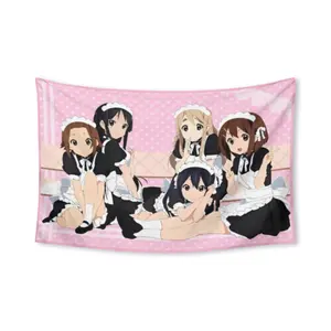 K-ON！1pc, Adorable Anime Tapestry, Decor for Room/Bedroom/Wall, Wall Art/Party Decoration