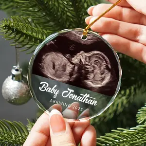 Ultrasound Christmas Ornament Sonogram Ornament Pregnancy Announcement Ornament Gender Reveal Ornament Incoming Christmas 2024