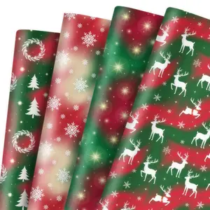 12pcs Sheets Gift Wrapping Paper, Christmas Birthday Party Supplies for Crafts, Holiday Gift Presentation