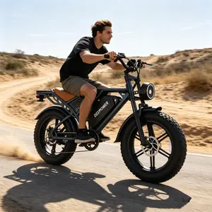 DEEPOWER. Long Range E-bike, 1500W Peak 20" Fat Tire Electric Bike, 59MPH Max Speed, 45-160 Miles, 48V 20/35AH Removable Battery, UL 2849 Certified For Adults