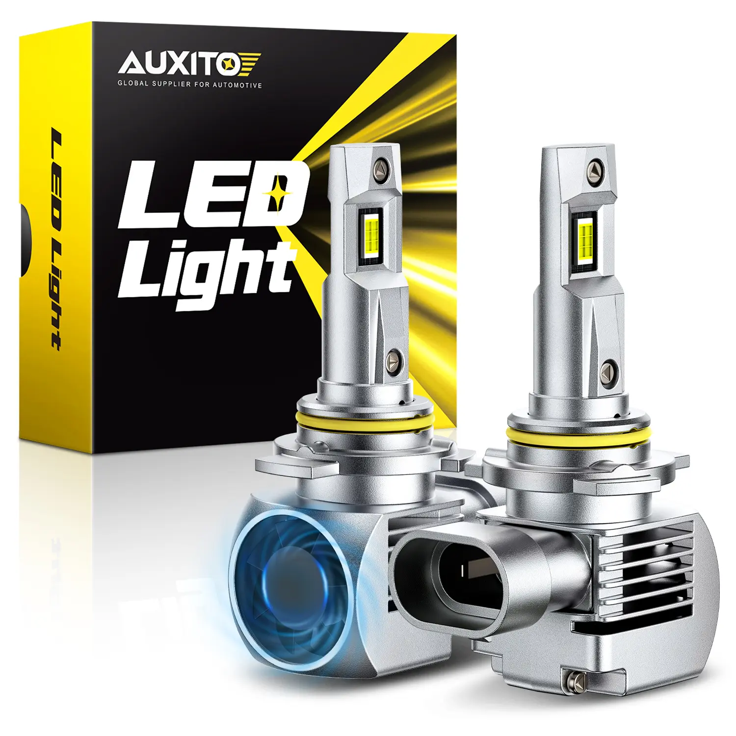 For 2013-2019 Ford Taurus LED Headlight Bulbs-9012 HIR2 High/Low Beam LED Bulbs, 48000LM insane Brightness,6500K White,60,000Hrs Long Service Life with 16000RPM Cooling Fans,CANBUS Ready,No Flickering,Pack of 2