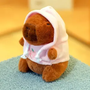 Cute Capybara Plush Toy Hoodie with Wings Simulation Doll Small Size Stuffed Animals Anime Fluffty Toy Birthday Party huggy wuggy