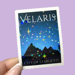 Velaris City of Starlight Decorative Vinyl Sticker for Water Bottles, Laptops, Journals & More