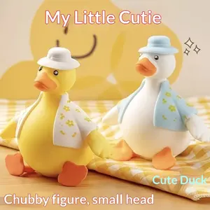 Stress Relief Duck Toy, Squeeze Fun Flour Duck for Kids Prank Release, Office Stress Buster, Changeable Duck