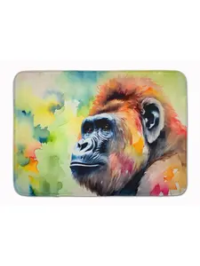 Carolines Treasures DAC2917RUG 19x27 in. Gorilla Animal-Inspired Art-Themed Cozy Cushioned Memory Foam Kitchen Rug, Animal-Inspired Kitchen Rugs, Art-Themed Kitchen Rugs