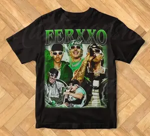 Limited Ferxxo Feid Vintage T-Shirt, Gift For Woman and Man Unisex Heavy Cotton Tee QZX