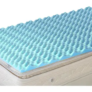DMI Foam Mattress Topper, Egg Crate Foam Pad, Mattress Pad and Bed Topper for, Air Circulation, Pressure Relief and Weight Distribution, Full Size Mattress, 50 x 72 x 2, Blue