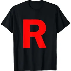 Casual T-shirt Team Rocket Shirt - Go Poke All Monsters Out There T-Shirt Comfy Graphic Man Top Crewneck Round Neck