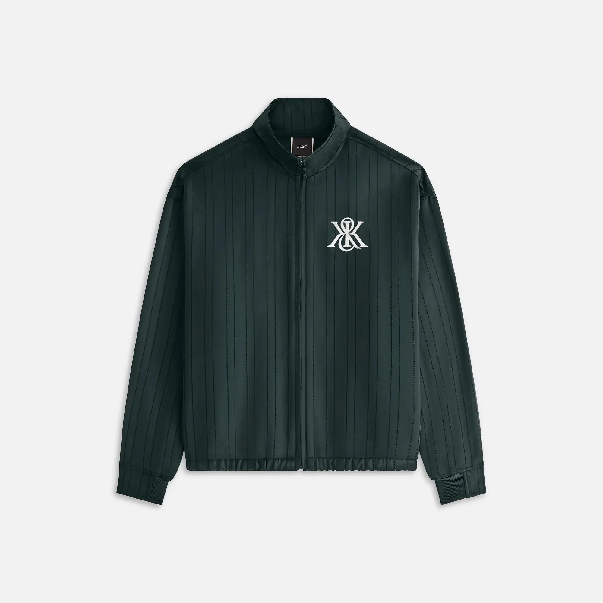 Kith Women's Lady Fitted Long Sleeve Casual Satin Track Outerwear Jacket - Blk, XS, MSRP: $210