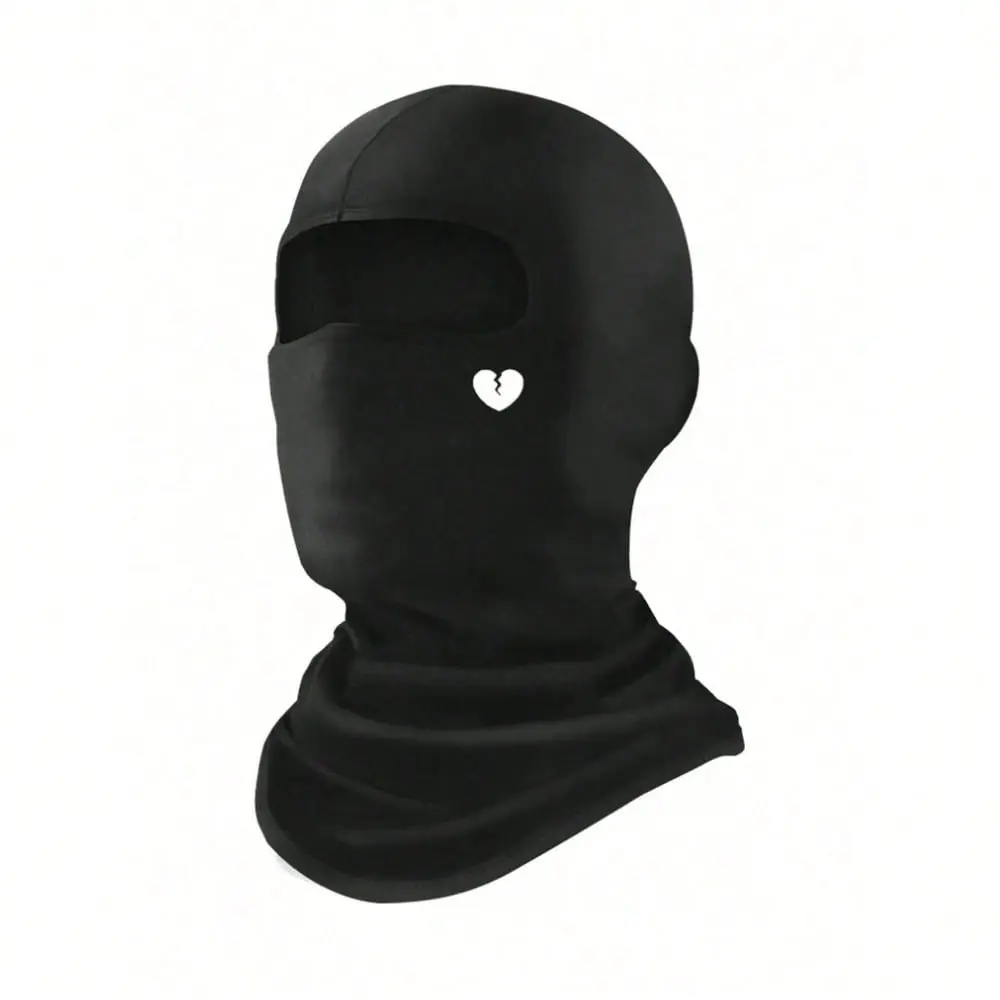 Solid Elastic Balaclava Ski Mask for Men & Women, Windproof Full Face Cover with UV Protection for All Seasons Outdoor Activities, Basic