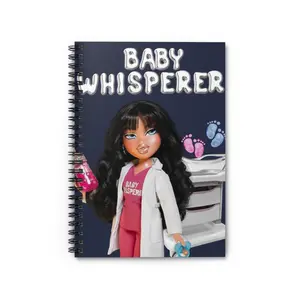 Baby Whisperer Doll Nurse spiral notebook | Ruled Spiral Notebook