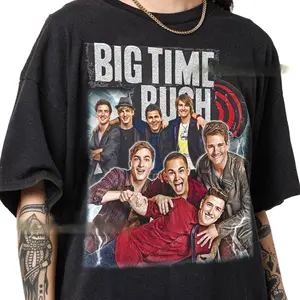 Big Time Rush Member of Big Time Rush Shirt, BTR Band Music Tour 2025 Graphic T-Shirt, 100% Cotton, Casual Style, Machine Washable, Gift for Fans