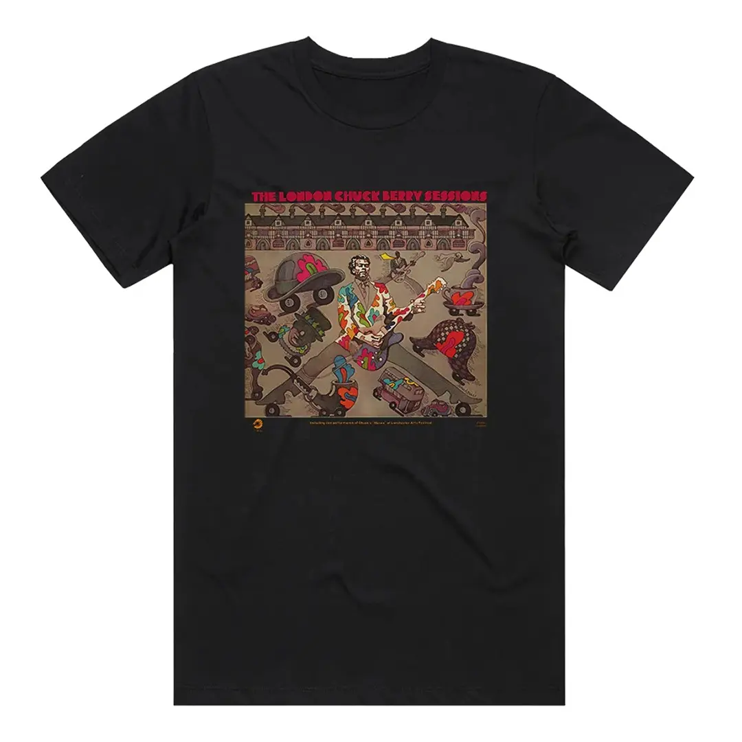 Chuck Berry The London Chuck Berry Sessions Album Cover T-Shirt Black.