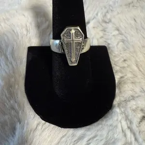 Coffin Locket Ring Size 9 Spelled Talisman Ring