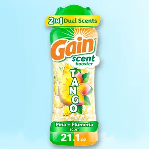 Gain Tango Laundry Beads Pina Plumeria 21.1oz - In-Wash Scent Booster, 21.1 Ounce
