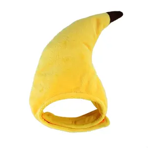 Cat Hat Banana Funny Halloween Costume Cat Dog Hats Pet Puppy Props Dress Headgear Cat Holiday Decoration Headgear Pet NONE