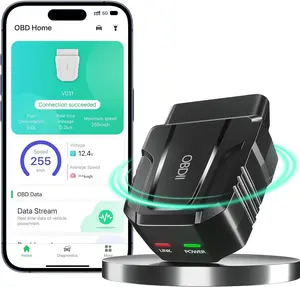 OBD2 Scanner Reader Bluetooth Wireless Auto Diagnostic Scan Tool for Ios & Android for Performance Test Bluetooth 5.4 Car Check Engine Car Code Reader, Clear Error Code Live Data Reset Exclusive APP UMEIJA