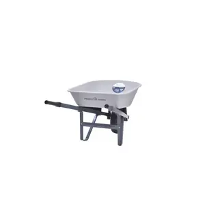 Project Source 5-cu ft 1 Wheel Poly Push Wheelbarrow
