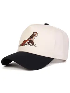 Unisex Monkey Five-Panel Baseball Hat, Adjustable Fit Sun Protection Casual Cap, Ideal for Spring Autumn Travel Beach Vacation