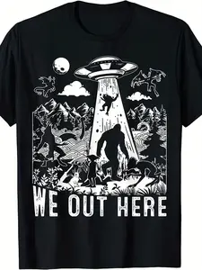 Men'S Retro Cryptid T-Shirt - Sasquatch and Local