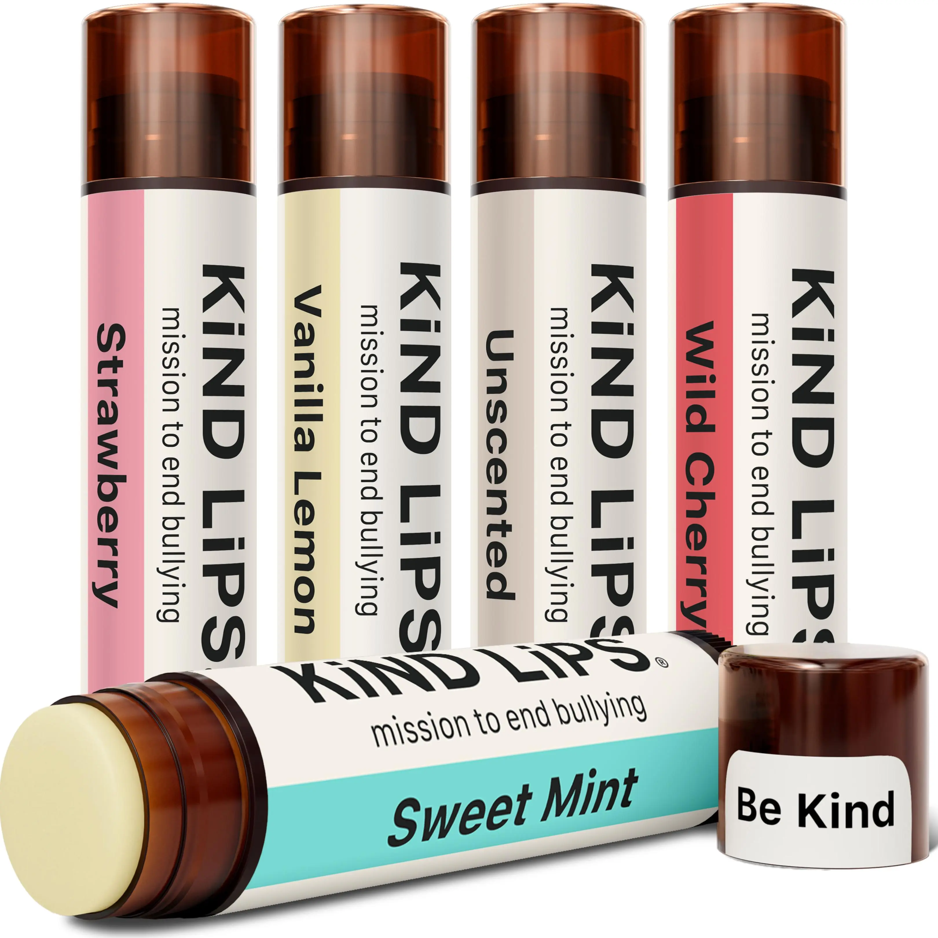 Variety 5 Pack  Organic Lip Balm Coconut Lemon Beeswax Daily