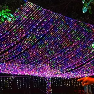 Solar Powered LED String Light, 1 Count Waterproof Solar Powered LED String Light with 8 Modes, Outdoor LED Light, Decorative Light for Garden, Terrace, Holiday Decoration