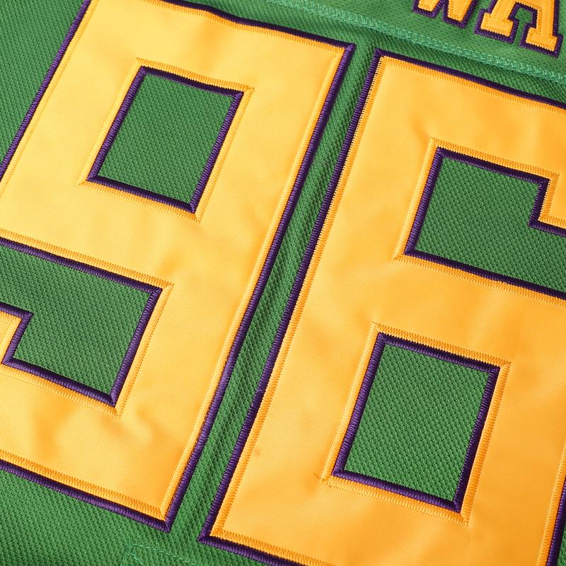 Mighty Ducks Hockey Jersey 96 Conway 99 Banks Movie Ice Hockey Jersey Breathable Durable Longsleeves Green White Black Christmas Eve Gifts