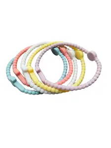 Cross Bracelet Heart Cross Silicone Bible Bracelet New Design, Trendy Faith Jewelry for Men & Women, Perfect Gift Idea, Stackable Bracelet, Heart Charm Bracelet