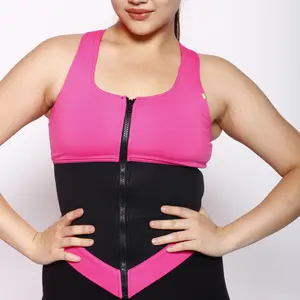 Lean Body Sports Bra - Neoprene with Zipper - Machine Washable Utility Patented Design for Enhanced Support and Comfort